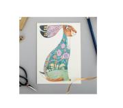 Opakowanie Karnet A098 B6 + koperta Niebieski zając