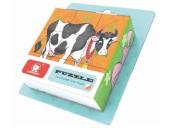 Opakowanie Klocki drewniane Krówka 9 el.