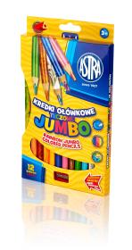 Opakowanie Kredki ołówkowe Jumbo tęczowe 12 kolorów