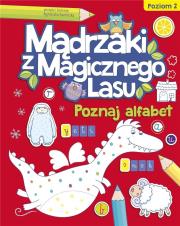Mądrzaki z Magicznego Lasu. Poznaj alfabet 2. Autor: Agnieszka Kamińska. Dadada.pl Okładka książki Mądrzaki z Magicznego Lasu. Poznaj alfabet 2