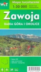 Mapa turystyczna -Zawoja, Babia Góra i okolice WIT. Autor:   Praca zbiorowa. Dadada.pl Okładka książki Mapa turystyczna -Zawoja, Babia Góra i okolice WIT