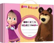 Okładka książki MASZA I NIEDŹWIEDŹ TECZKA BIBLIOTECZKA