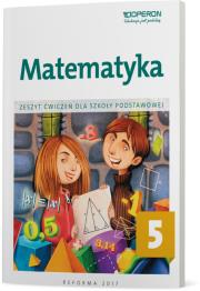 Matematyka SP 5 Zeszyt ćwiczeń OPERON. Autor: Anna Konstantynowicz i Adam Konstantynowicz. Dadada.pl Okładka książki Matematyka SP 5 Zeszyt ćwiczeń OPERON