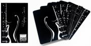 Opakowanie MN Karty do gry czarne gitara talia 55 kart