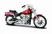 Opakowanie MOTOCYKL 984 FXST SOFTAIL CZERWONY  SKALA 1:18