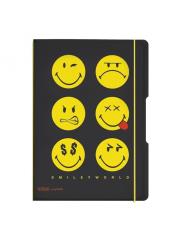 Opakowanie Notatnik A4 2x40 kratka i linia Smiley World Black  0050008919
