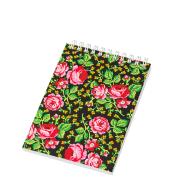 Opakowanie Notes FOLK na spirali - format A6 -góralski czarny