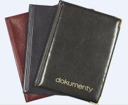 Opakowanie Okładka na dokumenty duża ekowinyl czarny