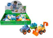 Opakowanie Plastikowy traktorek z przyczepką