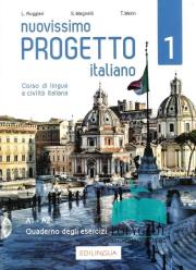 Progetto italiano Nuovissimo 1 ćw. + CD A1-A2. Autor: L. Ruggieri, S. Magnelli, T. Marin. Dadada.pl Okładka książki Progetto italiano Nuovissimo 1 ćw. + CD A1-A2