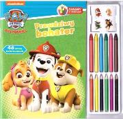 Okładka książki Psi Patrol. Zabawy z kredkami. Prawdziwy bohater