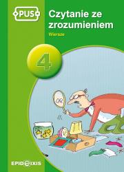 PUS Czytanie ze zrozumieniem 4 Wiersze. Autor: Małgorzata Chromiak. Dadada.pl Okładka książki PUS Czytanie ze zrozumieniem 4 Wiersze