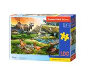 Opakowanie Puzzle 100 World of Dinosaurs CASTOR