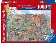 Puzzle 1000 Amsterdam. Wydawca: Ravensburger. Dadada.pl Opakowanie Puzzle 1000 Amsterdam