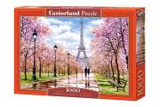 Opakowanie Puzzle 1000 Romatic Walk in Paris CASTOR