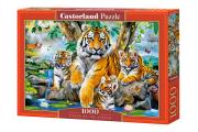 Opakowanie Puzzle 1000 Tigers by the Stream CASTOR