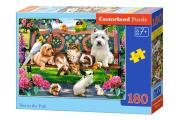 Opakowanie Puzzle 180 Pets in the Park CASTOR