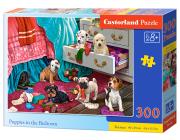 Opakowanie Puzzle 300 Puppies in the Bedroom CASTOR