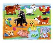 Opakowanie Puzzle drewniane Na wsi 20 el.