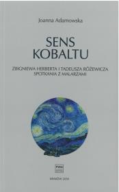 Sens kobaltu. Autor: Adamowska Joanna. Dadada.pl Okładka książki Sens kobaltu