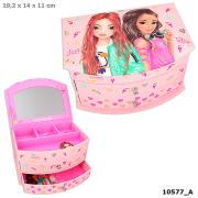 Opakowanie SZKATUŁKA TOPMODEL TROPICAL Z LUSTERKIEM I 2 SZUFLADKAMI 10577