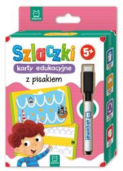 Okładka książki SZLACZKI KARTY EDUKACYJNE Z PISAKIEM 5+