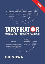 Okładka książki TARYFIKATOR MANDATÓW I PUNKTÓW KARNYCH 08. 2019