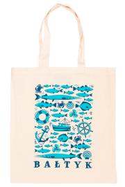 Opakowanie TORBA BAWEŁNIANA SZYTA ŚREDNIE UCHO BAL BAŁTYCKIE SYMBOLE