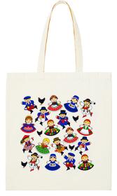 Opakowanie TORBA BAWEŁNIANA SZYTA ŚREDNIE UCHO FOL POSTACIE