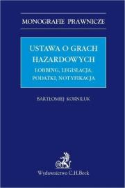 Okładka książki Ustawa o grach hazardowych