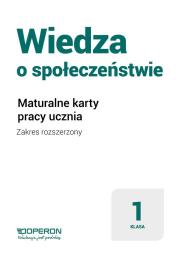 Okładka książki WOS LO 1 Maturalne karty pracy ZR w.2019 OPERON