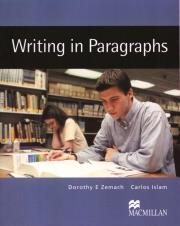 Writing In Paragraphs. Autor: Carlos Islam, Dorothy E. Zemach. Dadada.pl Okładka książki Writing In Paragraphs