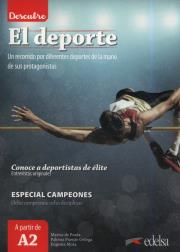 Descubre El deporte. Autor: de Prada  Marisa, Puente Ortega Paloma, Mota Eugenia. Dadada.pl Okładka książki Descubre El deporte