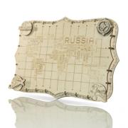 Opakowanie Drewniane puzzle 3D Ekspedycyjna mapa Świata 2