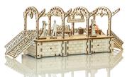 Opakowanie Drewniane puzzle 3D Stacja kolejowa