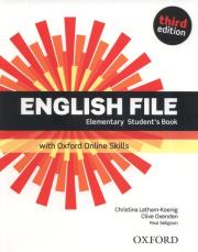 English File 3E Elementary SB + online practice. Autor: Clive Oxenden; Christina Latham-Koenig. Dadada.pl Okładka książki English File 3E Elementary SB + online practice