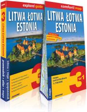Okładka książki Explore! guide Litwa, Łotwa, Estonia 3w1w.2019