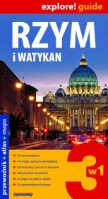 Explore! guide Rzym i Watykan 3w1 w.2019. Autor: praca zbiorowa. Dadada.pl Okładka książki Explore! guide Rzym i Watykan 3w1 w.2019