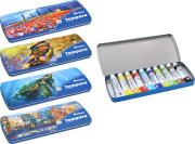 Farby tempera 12ml 10 kolorów metal box. Wydawca: Eurocom. Dadada.pl Opakowanie Farby tempera 12ml 10 kolorów metal box