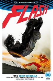 Flash T.7 Burza doskonała. Autor: Joshua Williamson. Dadada.pl Okładka książki Flash T.7 Burza doskonała