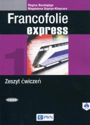 Francofolie express 1 Zeszyt ćwiczeń PWN. Autor: Supryn-Klepcarz Magdalena, Boutegege Regine. Dadada.pl Okładka książki Francofolie express 1 Zeszyt ćwiczeń PWN