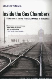 Inside the Gas Chambers. Autor: Venezia Shlomo. Dadada.pl Okładka książki Inside the Gas Chambers
