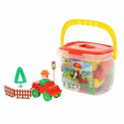 Opakowanie Klocki Budowniczy 52 elementów wiaderko