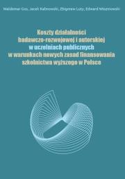 Okładka książki Koszty działalności badawczo-rozwojowej i autorskiej w uczelniach publicznych
