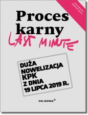 Okładka książki Last Minute Proces Karny 2019