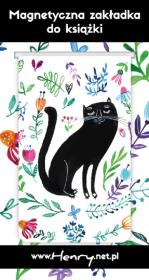 Opakowanie Magnetyczna zakładka do książki - Kot czarny (opakowanie 2 sztuki)