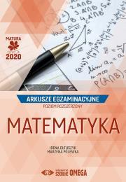Matura 2020 Arkusze egzam. Matematyka ZR OMEGA. Autor: Irena Ołtuszyk, Marzena Polewka. Dadada.pl Okładka książki Matura 2020 Arkusze egzam. Matematyka ZR OMEGA