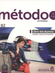 Metodo 4 de espanol Libro del Alumno. B2 + CD. Autor: Peláez Santamaría Salvador, Esteba Ramos Diana, Zayas López Purificación, Miranda Paredes Francisca. Dadada.pl Okładka książki Metodo 4 de espanol Libro del Alumno. B2 + CD