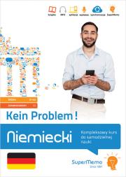 Niemiecki Kein Problem! Kompleksowy kurs B1-C1 do samodzielnej nauki (poziom średni i zaawansowany. Autor: Trambacz Waldemar. Dadada.pl Okładka książki Niemiecki Kein Problem! Kompleksowy kurs B1-C1 do samodzielnej nauki (poziom średni i zaawansowany