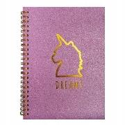 Opakowanie Notes A5/80K linia brokatowa okładka